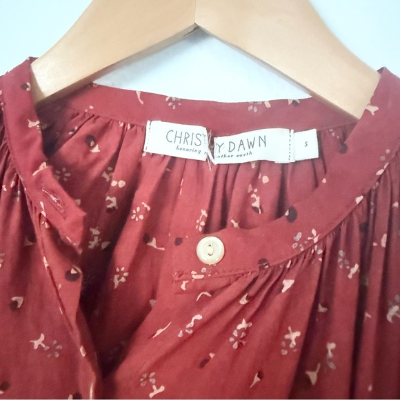 Christy Dawn red print axi dress size S - Picture 4 of 16